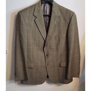 Allyn Saint George American Classic 46R Wool Check Blazer Sport Coat